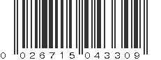 UPC 026715043309