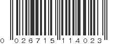 UPC 026715114023