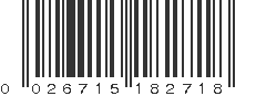 UPC 026715182718