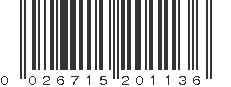 UPC 026715201136