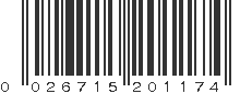 UPC 026715201174