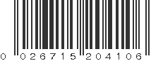 UPC 026715204106