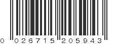 UPC 026715205943