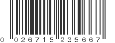 UPC 026715235667