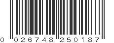 UPC 026748250187