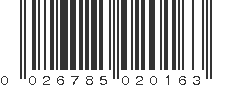 UPC 026785020163