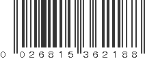 UPC 026815362188