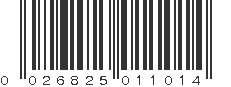 UPC 026825011014