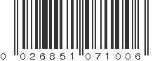 UPC 026851071006