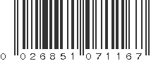 UPC 026851071167