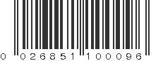 UPC 026851100096