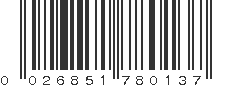 UPC 026851780137