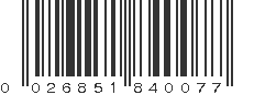 UPC 026851840077