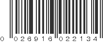 UPC 026916022134