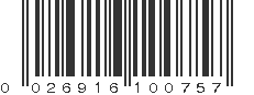 UPC 026916100757