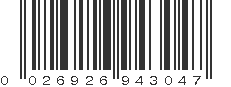 UPC 026926943047