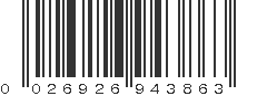 UPC 026926943863