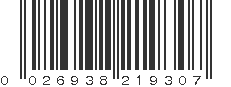 UPC 026938219307