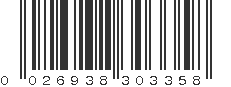 UPC 026938303358