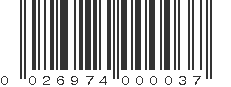 UPC 026974000037