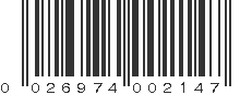 UPC 026974002147