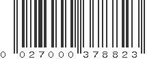 UPC 027000378823