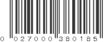 UPC 027000380185