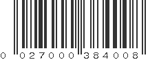 UPC 027000384008