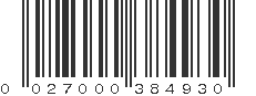 UPC 027000384930