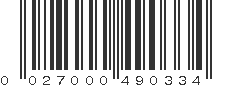 UPC 027000490334