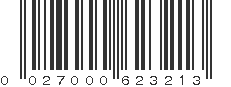 UPC 027000623213