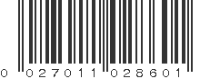 UPC 027011028601