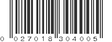 UPC 027018304005