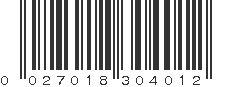 UPC 027018304012