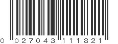 UPC 027043111821