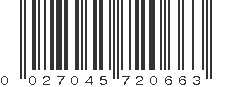 UPC 027045720663