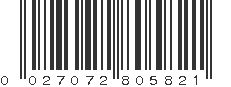 UPC 027072805821