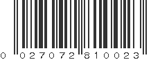 UPC 027072810023