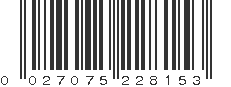 UPC 027075228153