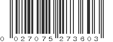 UPC 027075273603