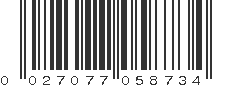 UPC 027077058734