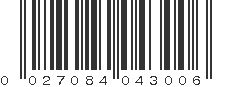 UPC 027084043006