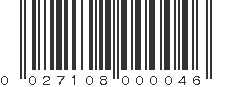 UPC 027108000046