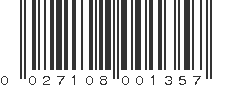 UPC 027108001357