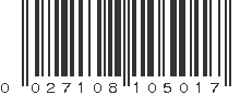 UPC 027108105017