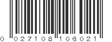 UPC 027108106021