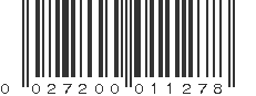 UPC 027200011278