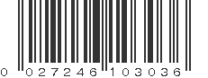 UPC 027246103036