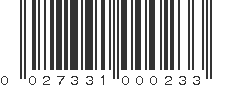 UPC 027331000233