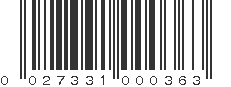 UPC 027331000363